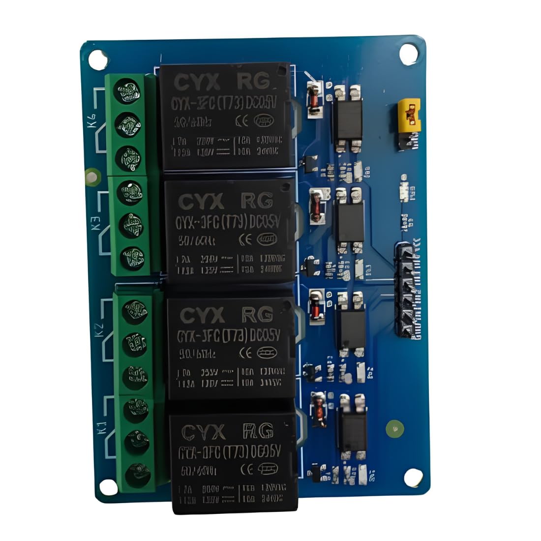 Robocraze 4 Channel Relay Module | 5V Optocoupler Relay Board