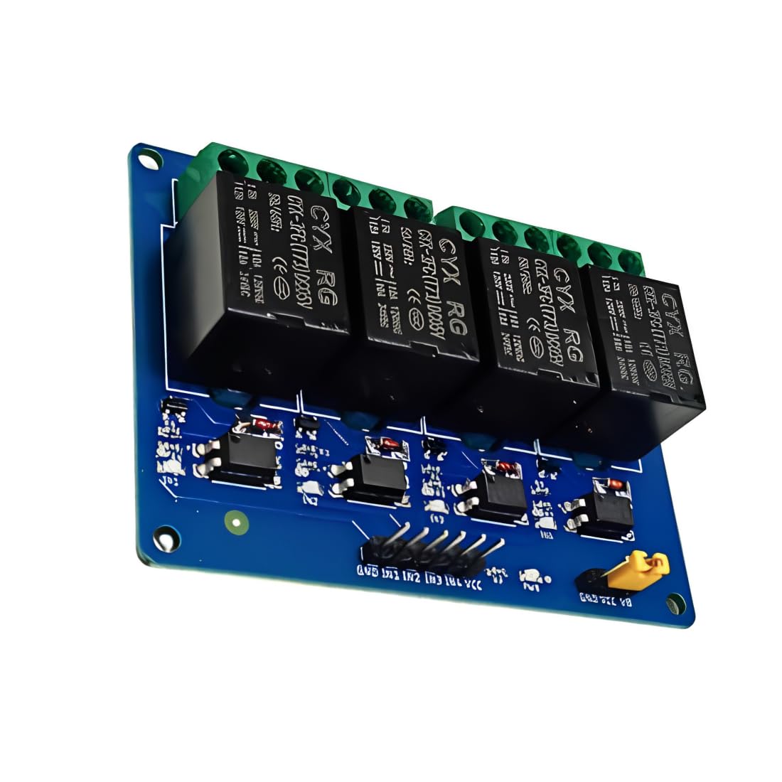 Robocraze 4 Channel Relay Module | 5V Optocoupler Relay Board
