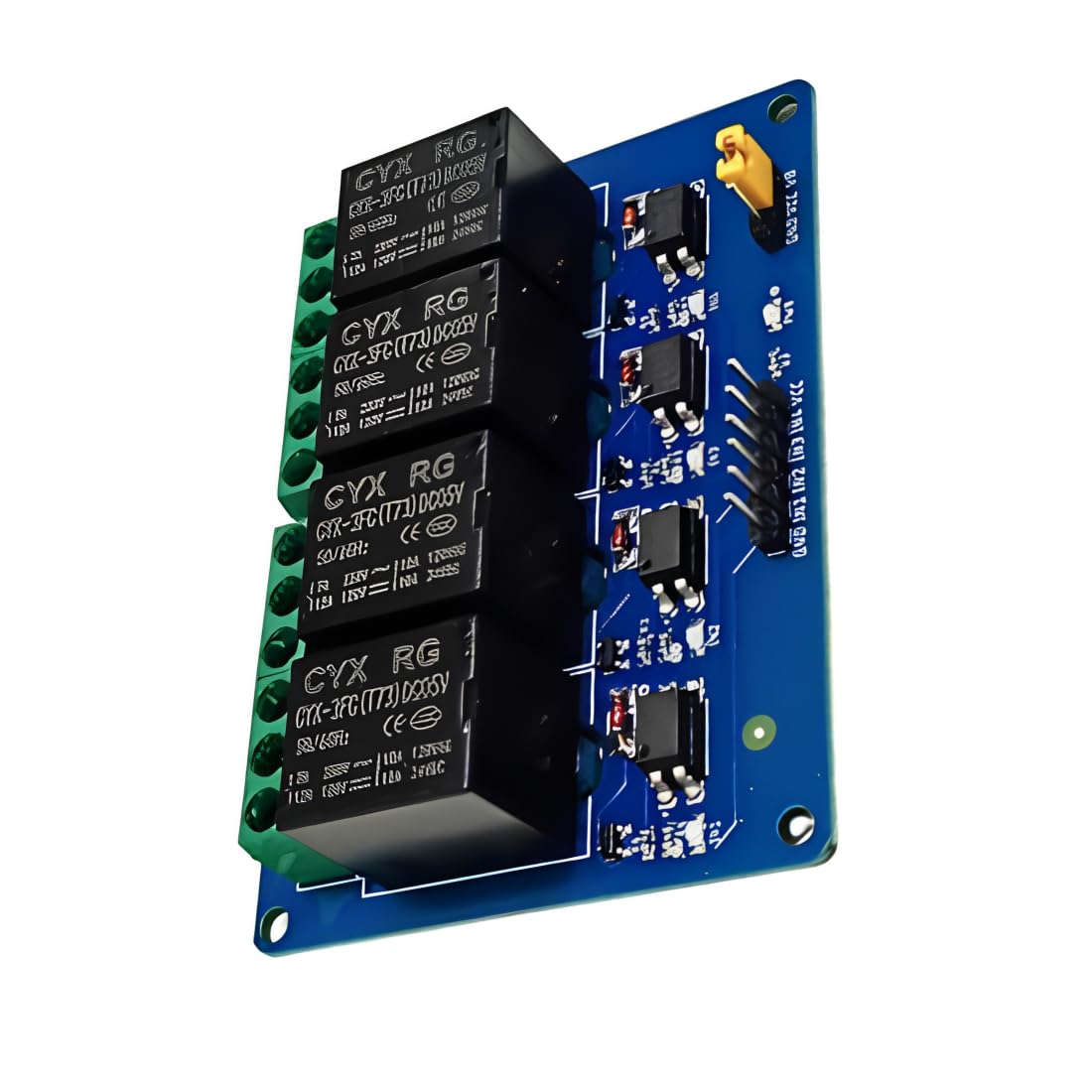 Robocraze 4 Channel Relay Module | 5V Optocoupler Relay Board